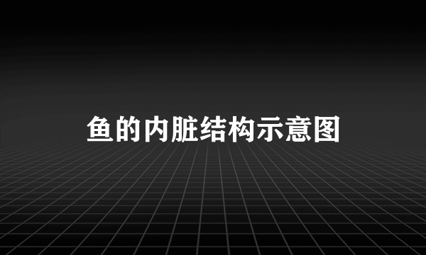 鱼的内脏结构示意图