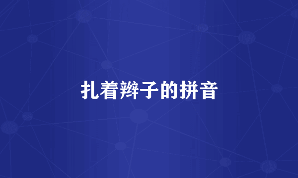 扎着辫子的拼音