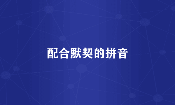 配合默契的拼音