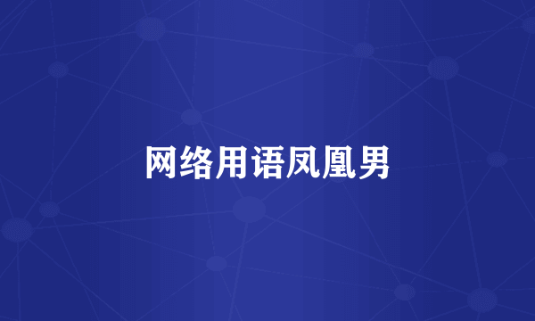 网络用语凤凰男