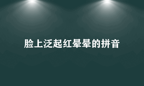 脸上泛起红晕晕的拼音