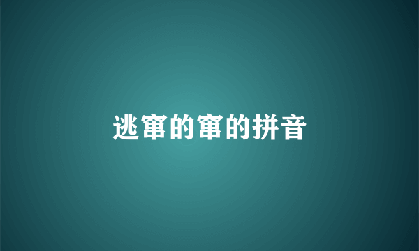 逃窜的窜的拼音