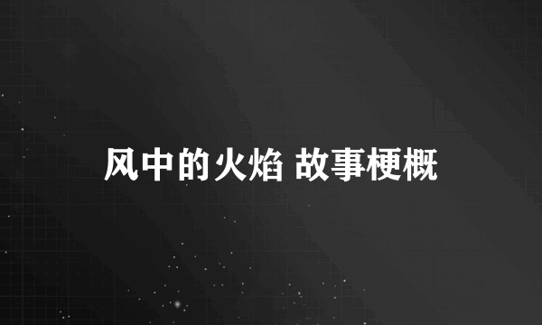 风中的火焰 故事梗概