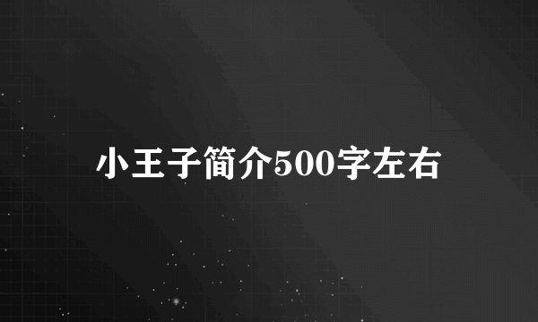 小王子简介500字左右