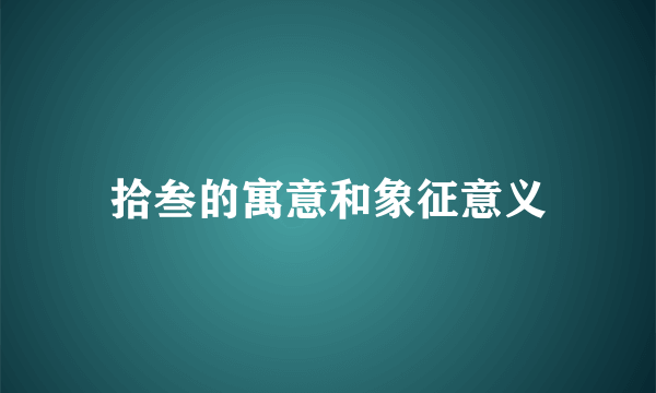 拾叁的寓意和象征意义