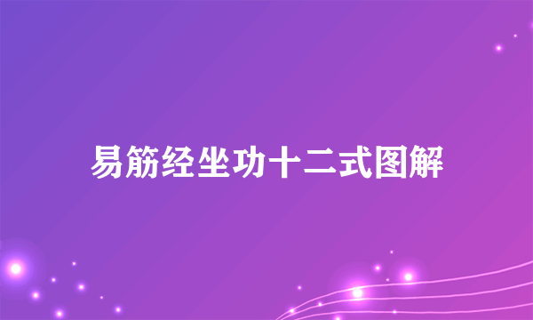 易筋经坐功十二式图解