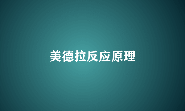 美德拉反应原理
