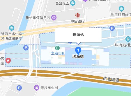 珠海轻轨站在那里