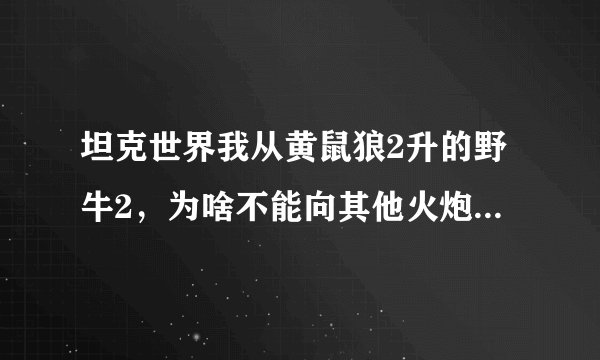 坦克世界我从黄鼠狼2升的野牛2，为啥不能向其他火炮那样瞄准呢？瞄准镜放到最大也没用，就跟反坦的瞄准