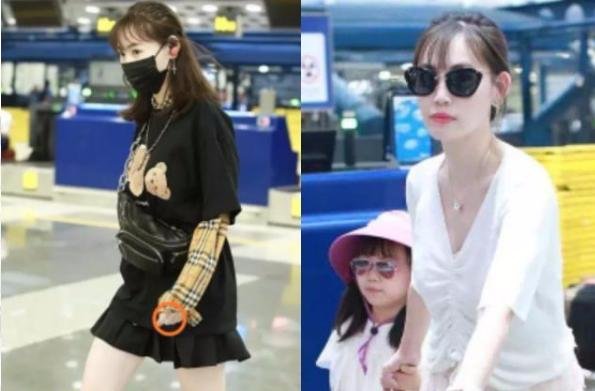 马蓉美腿吸睛现身机场，左手的戒指成为另一个焦点，有新恋情了吗？