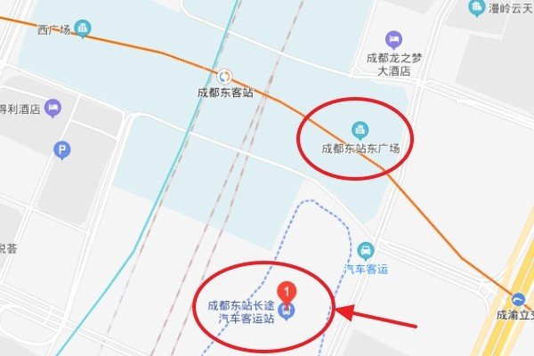 请问成都东站汽车客运站是不是在成都火车东站旁边，有发往哪些地方的车呢