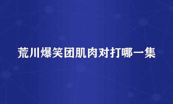 荒川爆笑团肌肉对打哪一集