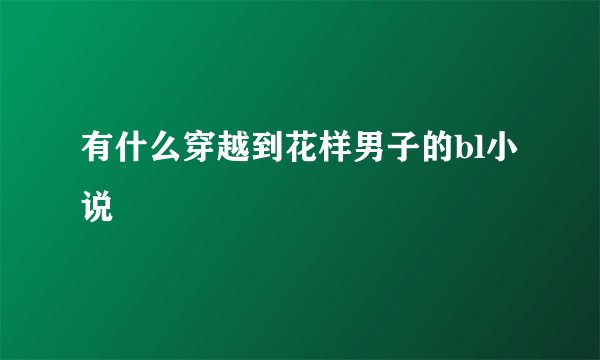 有什么穿越到花样男子的bl小说