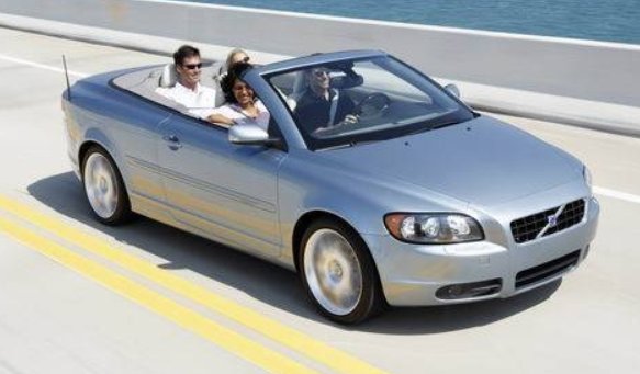 沃尔沃c70敞篷手动关闭