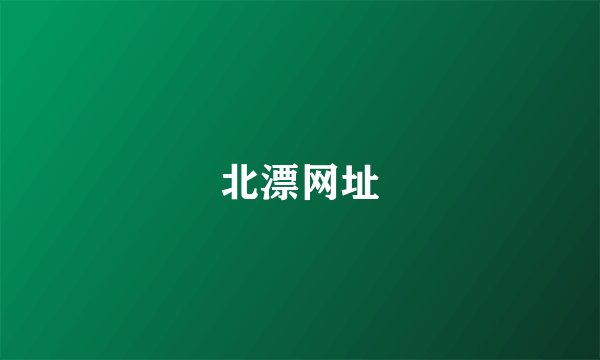 北漂网址