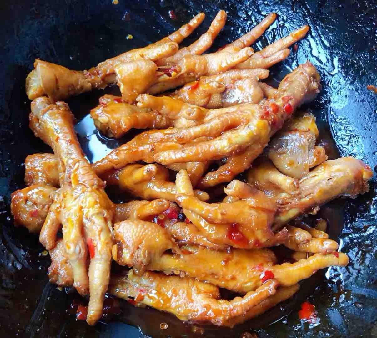 虎皮鸡爪制作方法和步骤