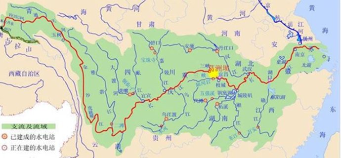 在地图上看,长江和黄河流经了我国哪些省市和自治区?