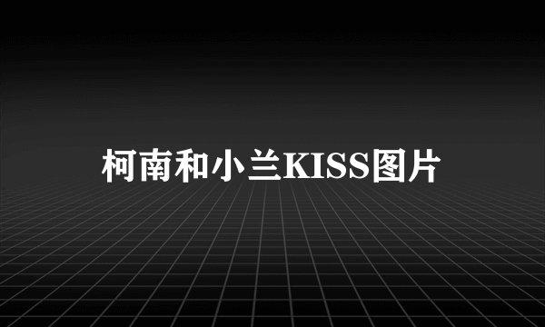 柯南和小兰KISS图片