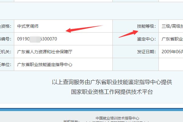 …国家厨师证查询网