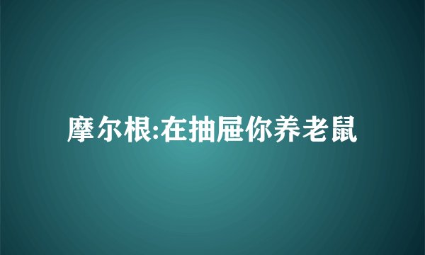 摩尔根:在抽屉你养老鼠