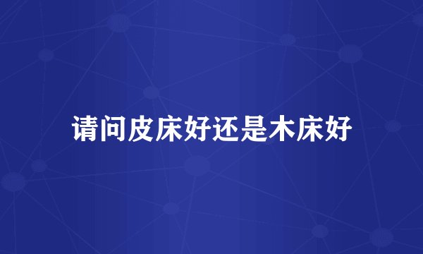 请问皮床好还是木床好