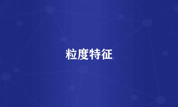 粒度特征