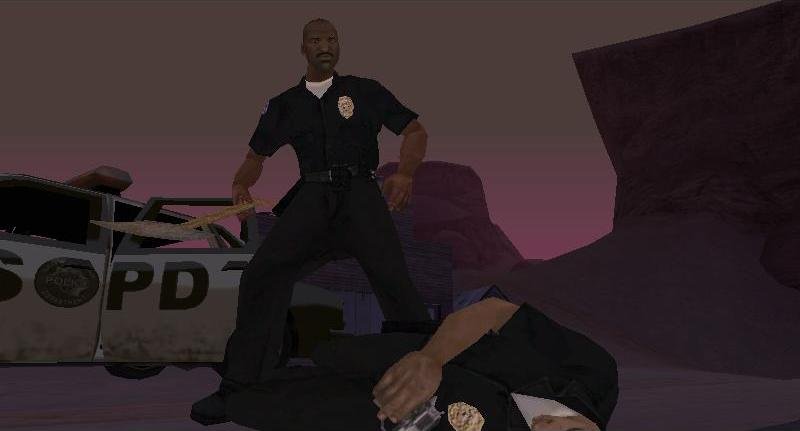 侠盗猎车手：圣安地列斯 三个坏警察中汤普尼是因车祸而死，那另外两个警察是怎么死的？