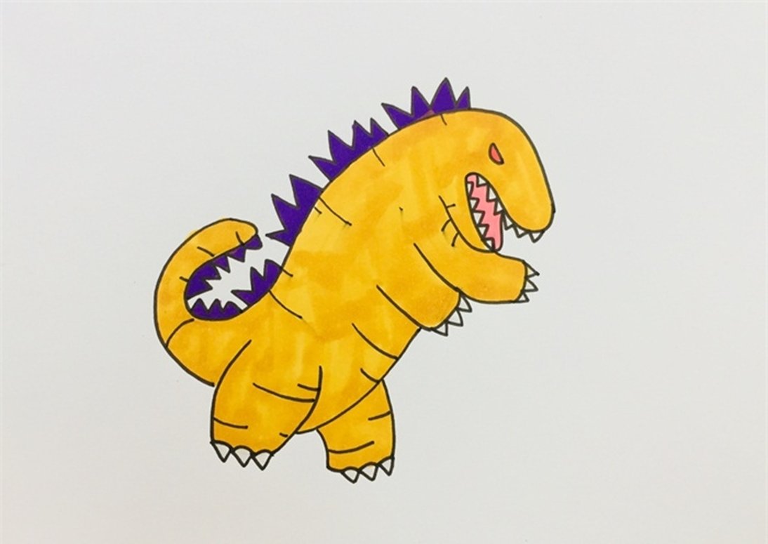 太空哥斯拉怎么画最好看