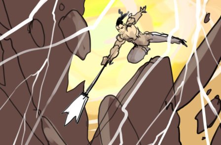 在神话故事里是谁劈山救母？