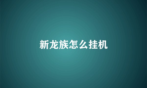 新龙族怎么挂机