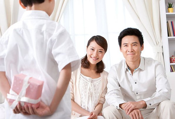 感谢儿子送的礼物的话