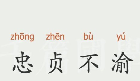 忠贞不渝的意思