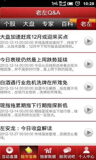 股票老左的产品与服务