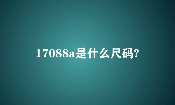 17088a是什么尺码?
