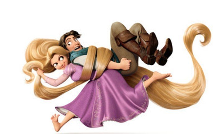 有一个动画片讲的是一个女孩有很长很长很长的金头发跟一个小偷在外面冒险的故事，可是我不记的这个动话片