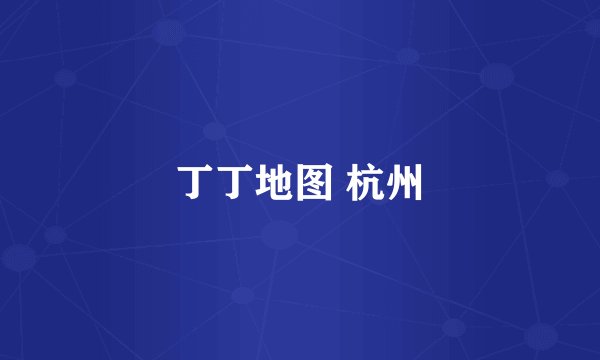 丁丁地图 杭州