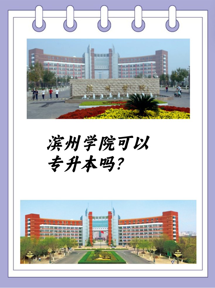 滨州学院可以专升本吗?