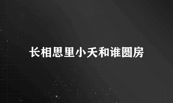长相思里小夭和谁圆房