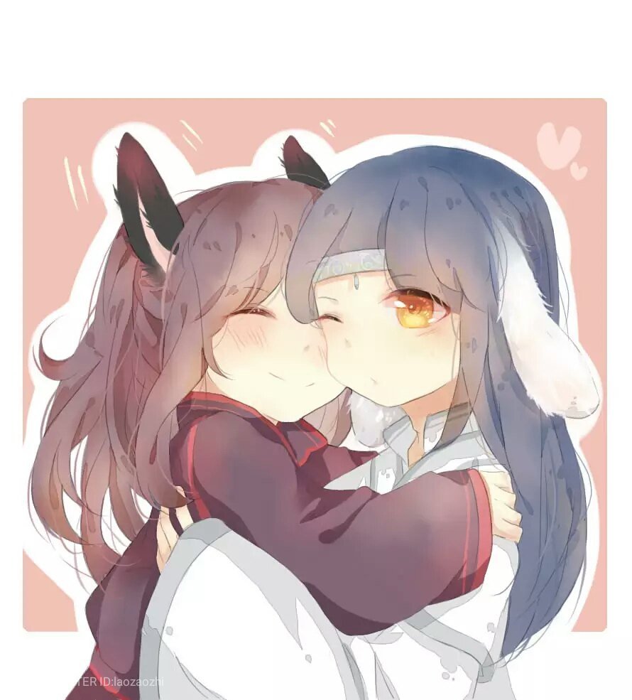 求兔子和狼的情侣头像？