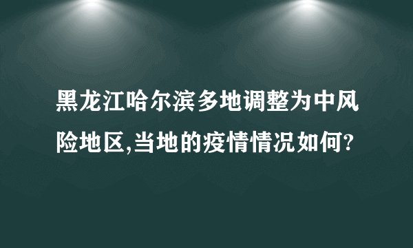 黑龙江哈尔滨多地调整为中风险地区,当地的疫情情况如何?