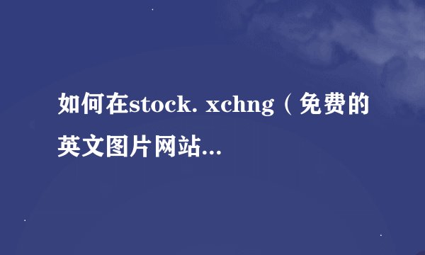 如何在stock. xchng（免费的英文图片网站）上注册一个账户