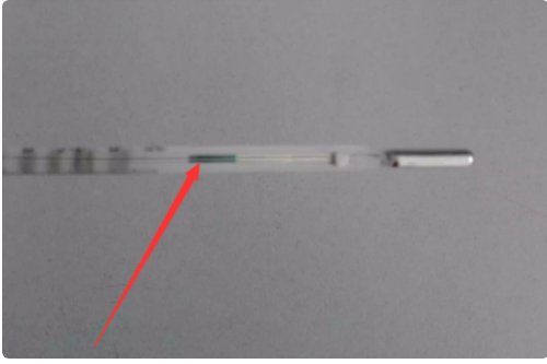 温度计怎么看水银线图片 看不懂