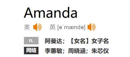 amanda英文名什么意思