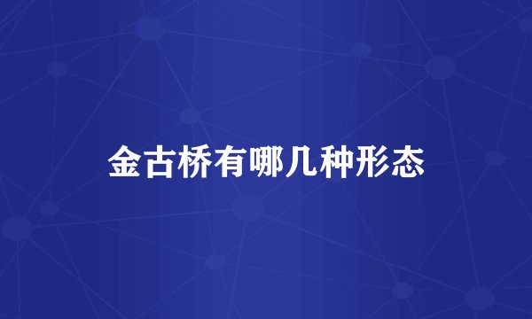 金古桥有哪几种形态