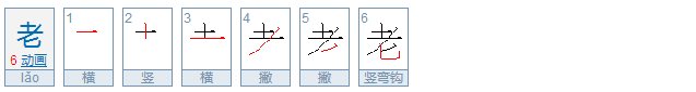 老 字  是属于什么结构的字体？