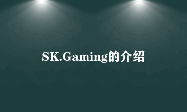 SK.Gaming的介绍