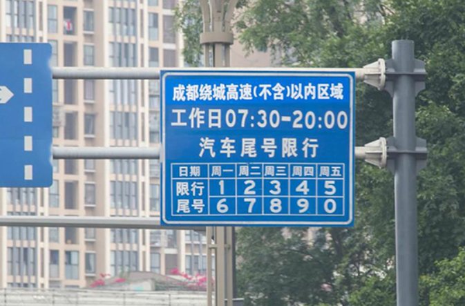 成都车辆限号2023最新限号时间