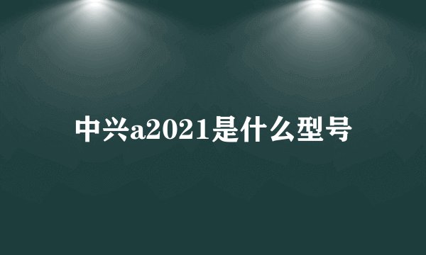 中兴a2021是什么型号