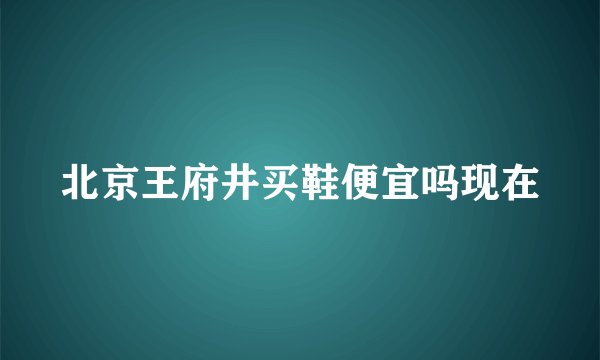 北京王府井买鞋便宜吗现在