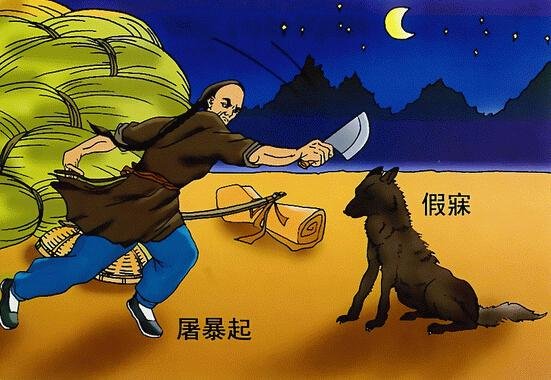 狼 文言文 一屠暮行，为狼所逼。道旁有夜的翻译中的字词意思